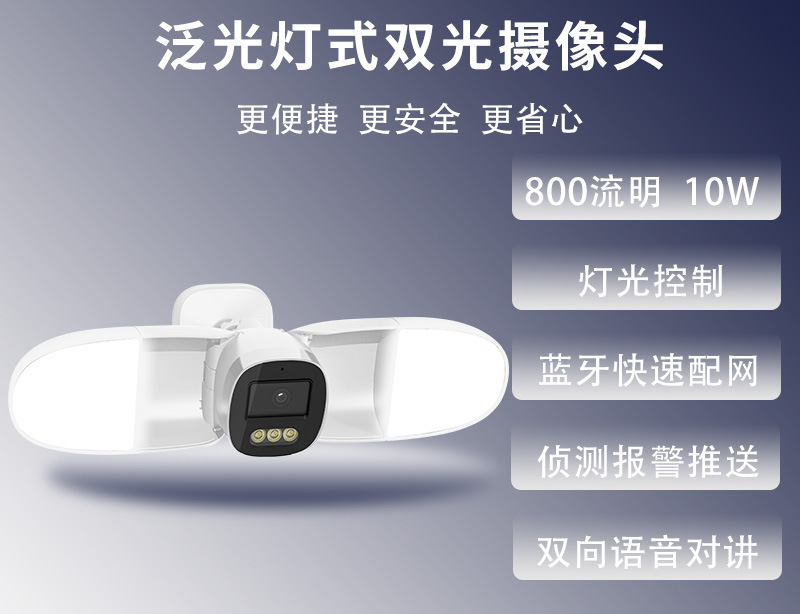 Home Security Flood Lights - Pełnokolorowa kamera IP 4MP z aplikacją