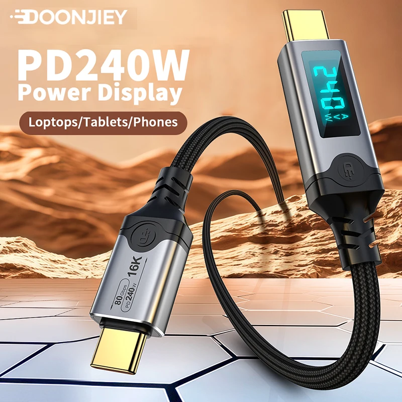 Kabel USB-C do USB-C PD240W z  – Home Security Robots recenzja i cena
