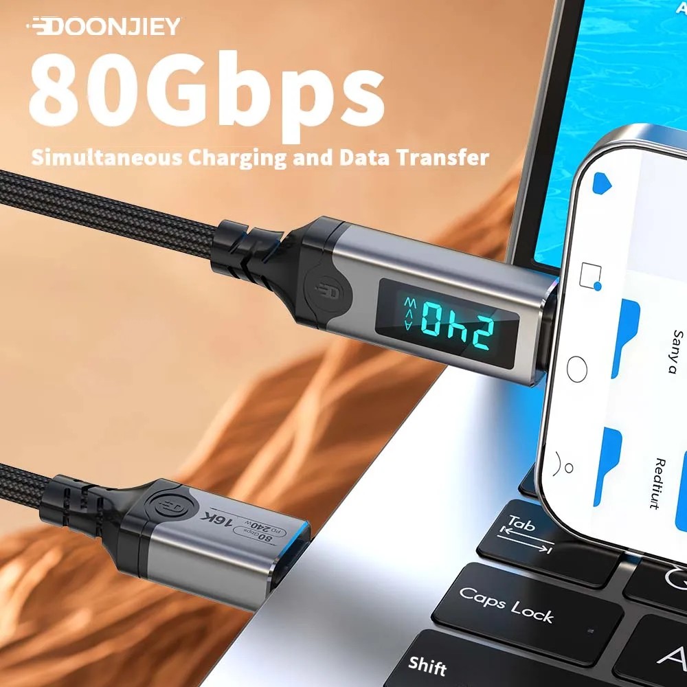 Kabel USB-C do USB-C PD240W z  – Home Security Robots recenzja i cena