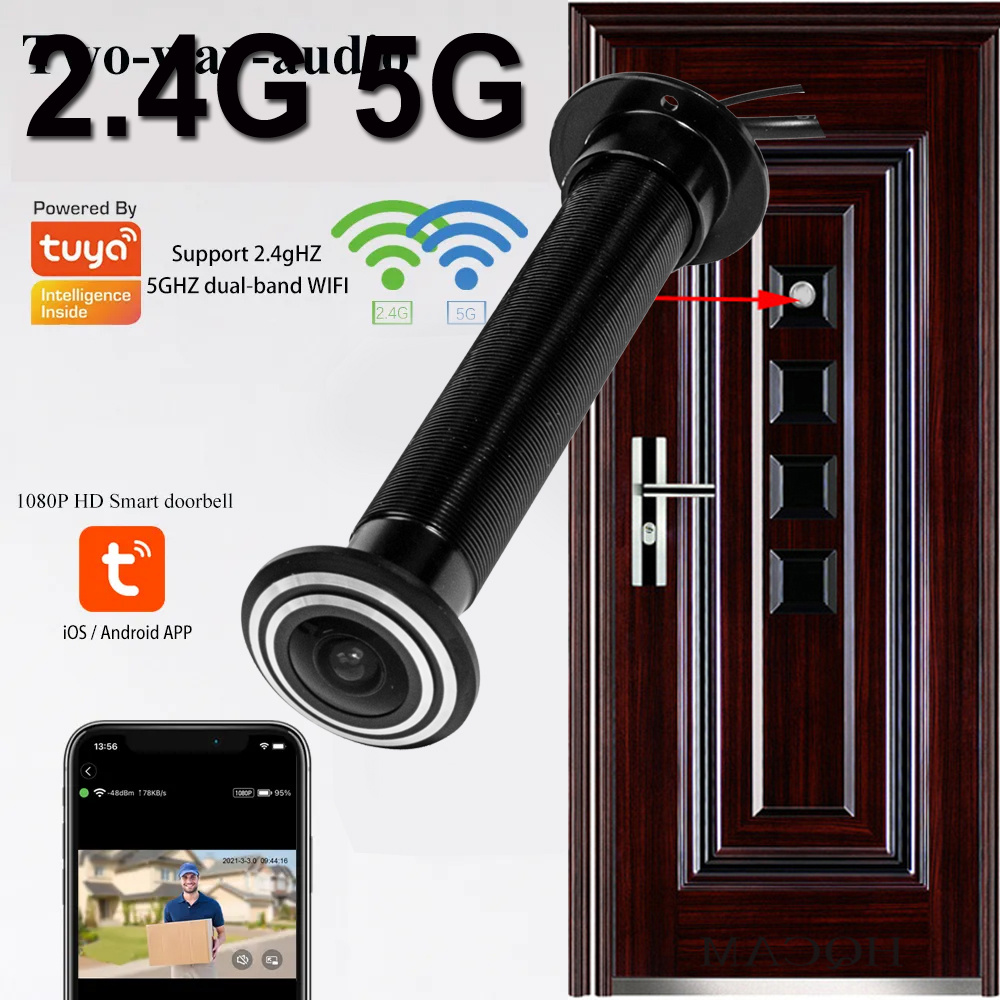16mm kamera Wi-Fi do drzwi 5G  – Home Security Front Door Camera recenzja i cena